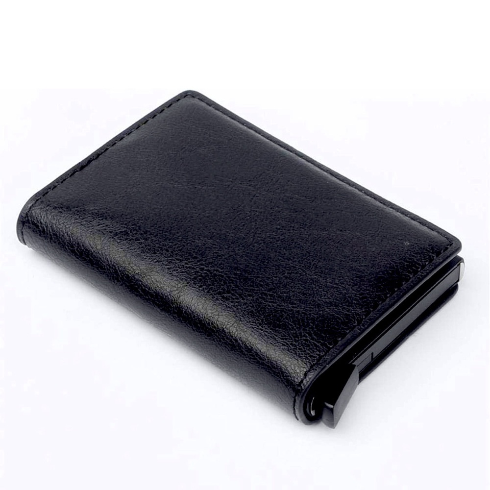 RFID blocking slim credit card wallet